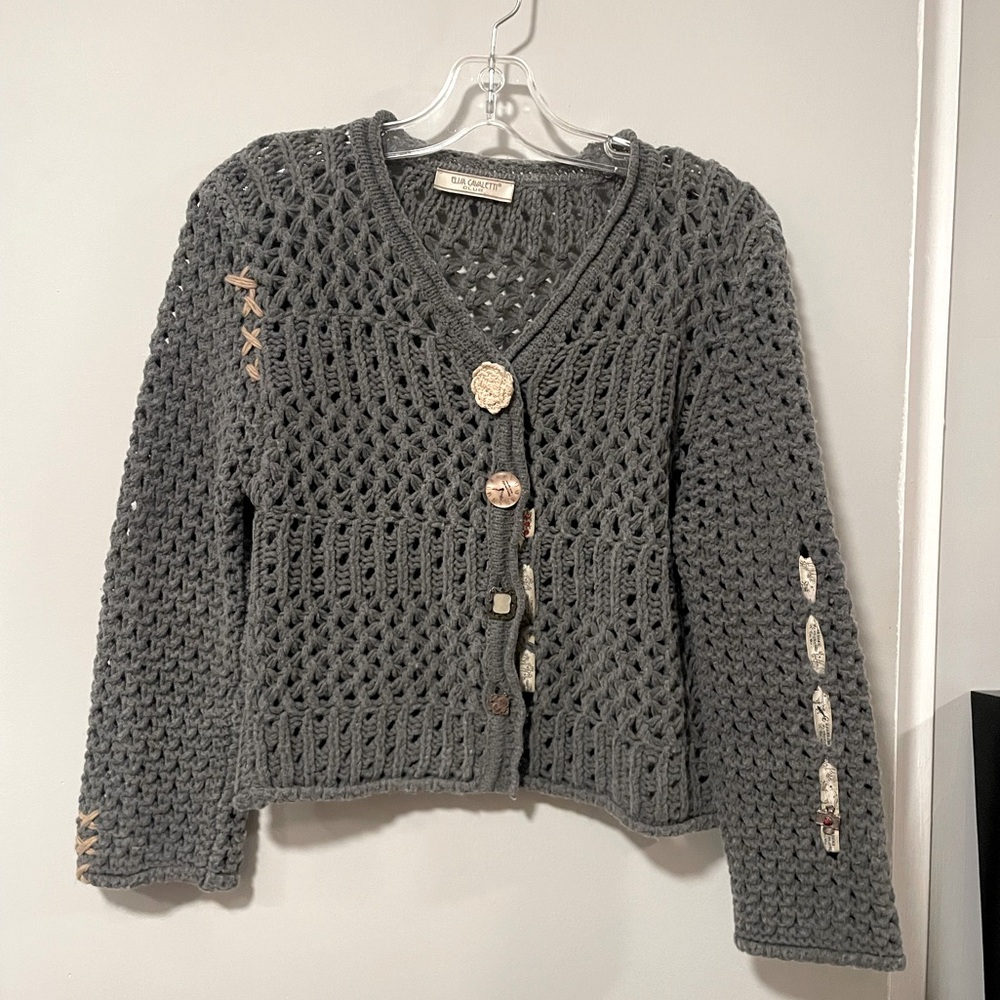 Elisa Cavaletti Club openwork Knitted Cardigan